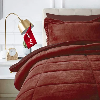 روتختی مینیمال کتان مخمل طرح مربع