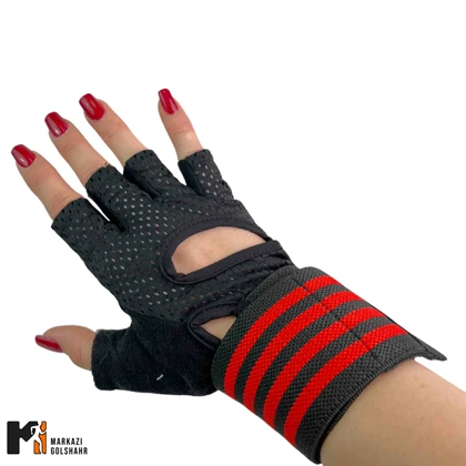 دستکش بدنسازی کفی استپ دار کد D1