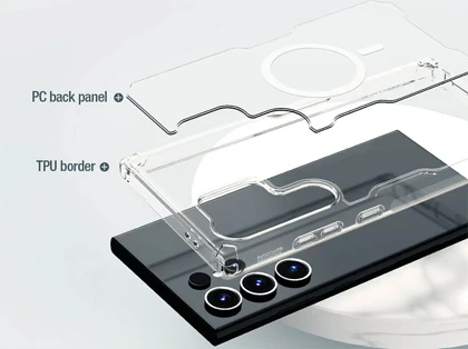 قاب محافظ مگنتی گلکسی اس 24 اولترا نیلکین Nillkin Nature TPU Pro Magnetic case Samsung Galaxy S24 Ultra