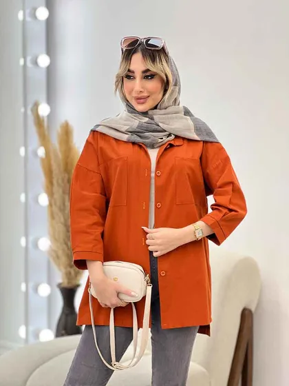 مانتو آستین پیله بغل سه دکمه