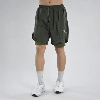 شلوارک کشاله دار ورزشی مردانه آندر آرمور مدل 4H0218 یشمی