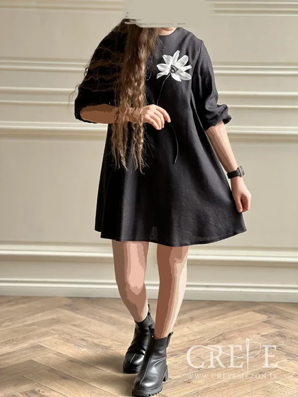 پیراهن لینن حصیری