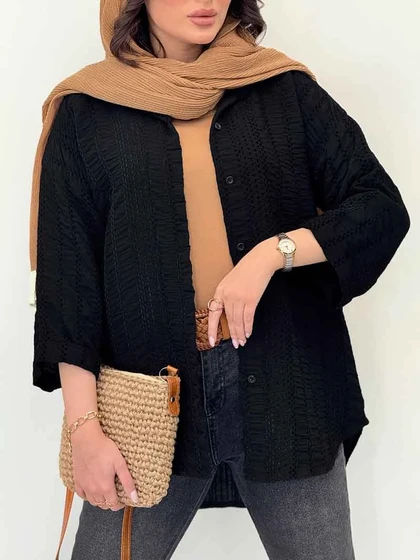 شومیز دوخت دار پایین هلال