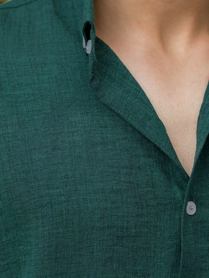 پیراهن شانتون سبز کد sh244