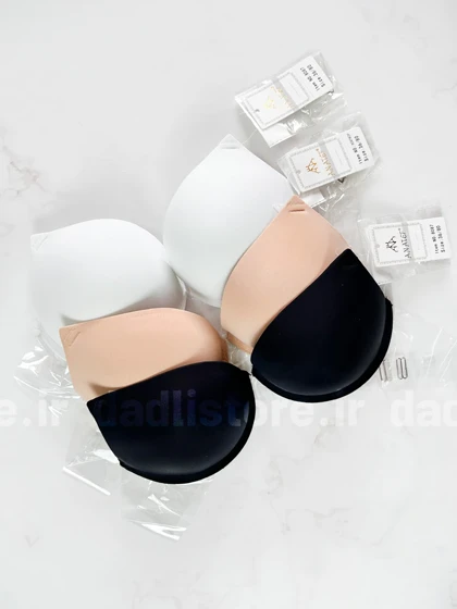 سوتین اسفنجی فنر دار پشت ژله ای بند نامرئی