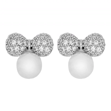 گوشواره دخترانه مجلسی مدل مروارید