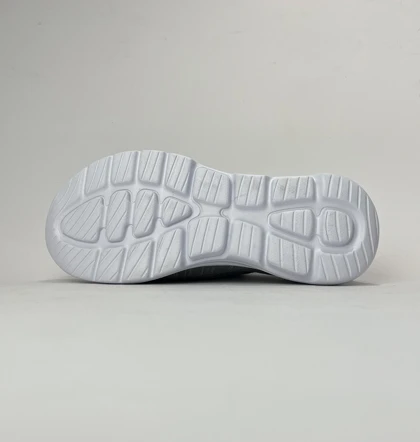 کفش راحتی اسکچرز جورابی بدون بند طوسی