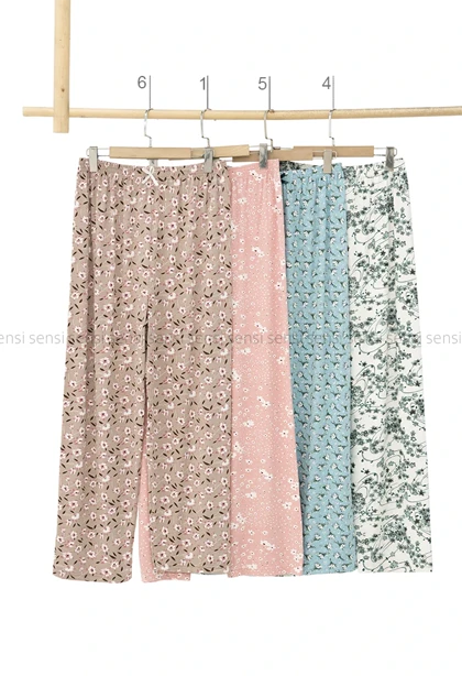 شلوار راسته طرح دار قواربزرگ کد1005517