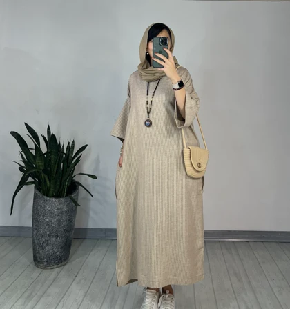 مانتو کفتان لینن الناز 1