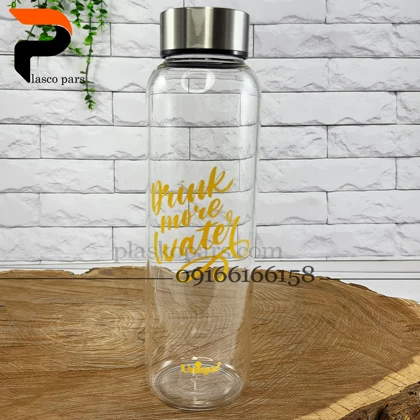 بطری آب پیرکس درب استیل یونیک