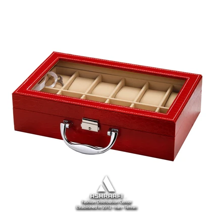 جعبه ساعت 12تایی قرمز Box Watches 12-R