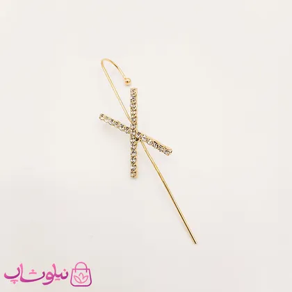 گوشواره زنانه کراس طرح ضربدر