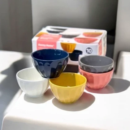 کاسه رنگی ده عددی سرامیکی دنی هوم / BA65
