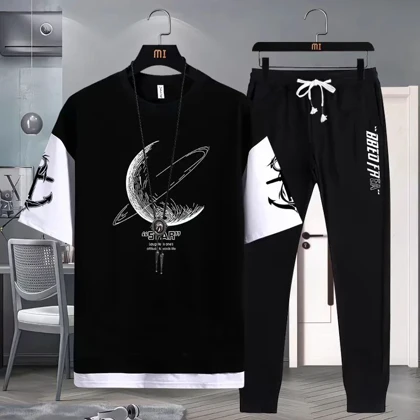 تیشرت نخ پنبه آستین کیمینو