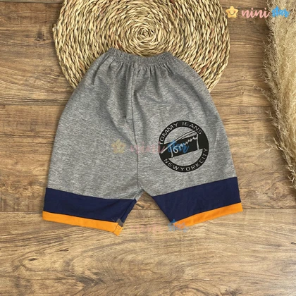 تیشرت شلوارک پسرانه tommy خاکستری تیره