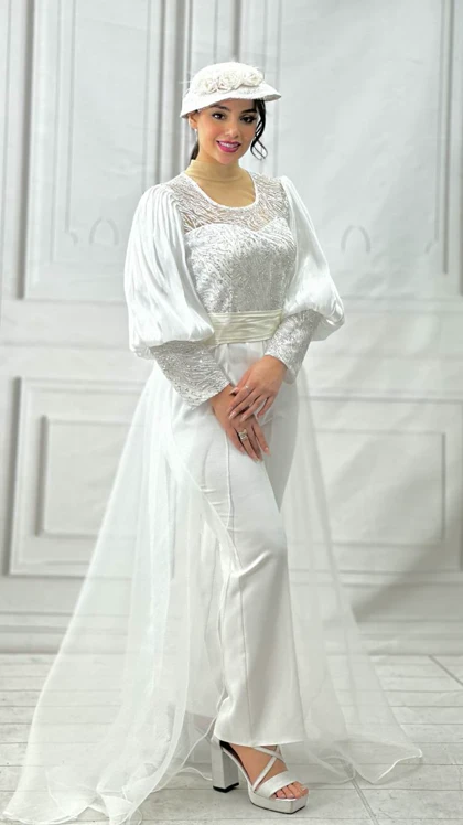 اورال مجلسی زنانه شیک دنباله دار مدل گیتی