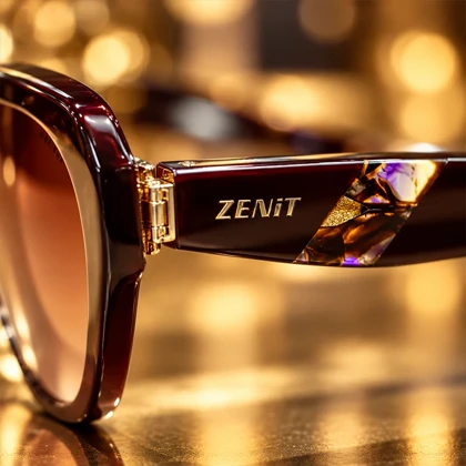 عینک آفتابی زنانه زنیت (ZENiT) گربه‌ای شرابی ظرافت ایتالیایی