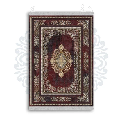 *جدید* فرشینه از جنس پارچه شانل مخمل ترک طرح فانتزی برند دفه کد 1009