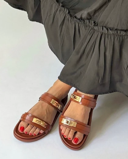 صندل زنانه دوسگک یراق کیفی