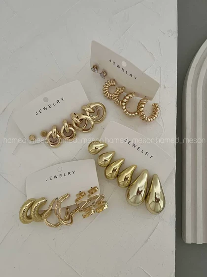 گوشواره پکی طلایی