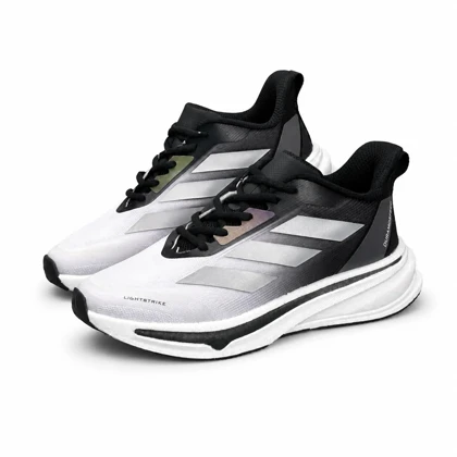 کفش کتانی مردانه مدل آدیداس ورزشی با زیره بست مشکی سفید Adidas New
