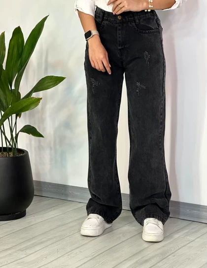 شلوار جین نیم بگ