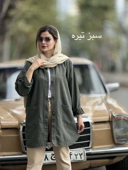 مانتو کتان جیب پایین 313