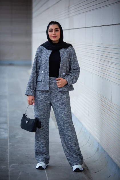 مانتو شلوار برفی الین