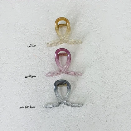 کلیپس زنانه گره‌ای شفاف | آی بولک