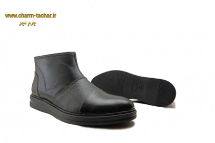 نیم بوت مردانه مدل برت چرم طبیعیsi979