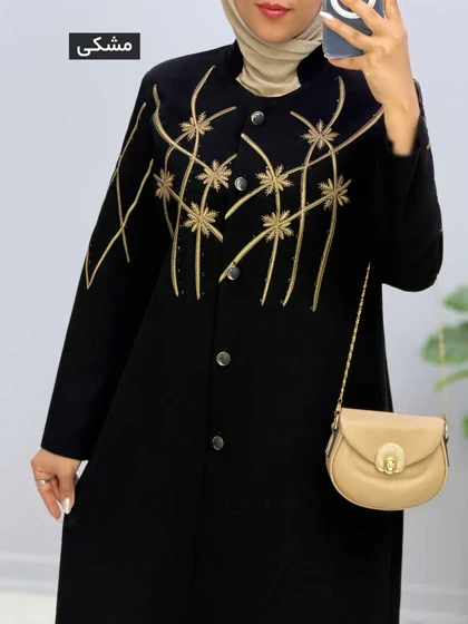 مانتو مزونی کرپ آذرین کد 458249