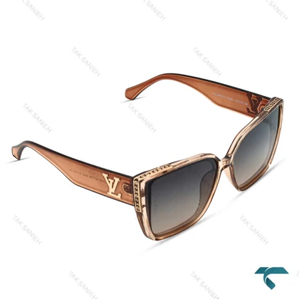 عینک آفتابی لویی ویتون زنانه قهوه ای شفاف Louis Vuitton-6465-L