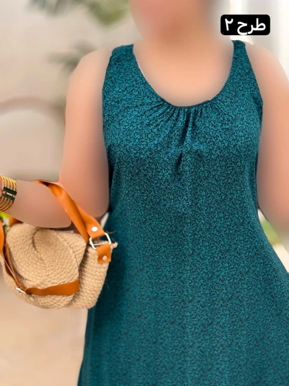 پیراهن نخی پشت بندی 3300