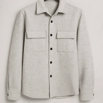 کت فوتر پشمی طوسی ملانژ مردانه قواره اولد مانی کیفیت بالا ارسال فوری