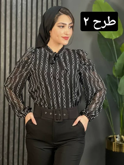 شومیز آستین پف کد 1600