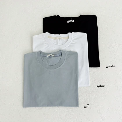 تیشرت مردانه یقه گرد طرح جناغی | آی بولک