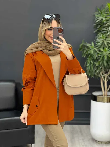 مانتو لینن سرشانه ژیله