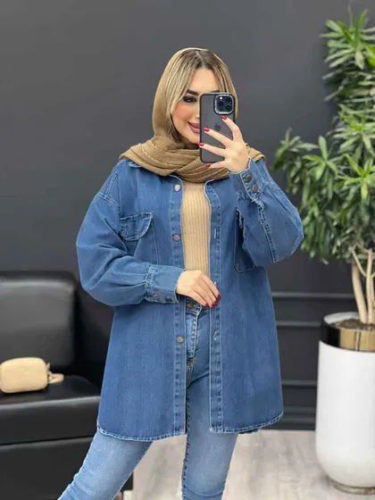 مانتو جین دو جیب