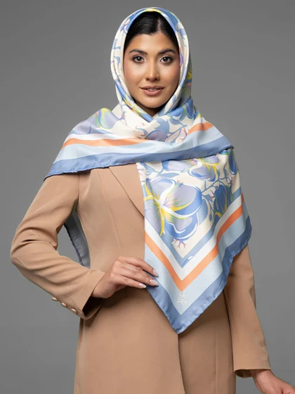 روسری نخ بنفشه ایرانی