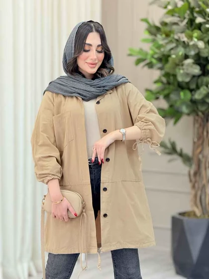 مانتو آستین گت چهار جیب