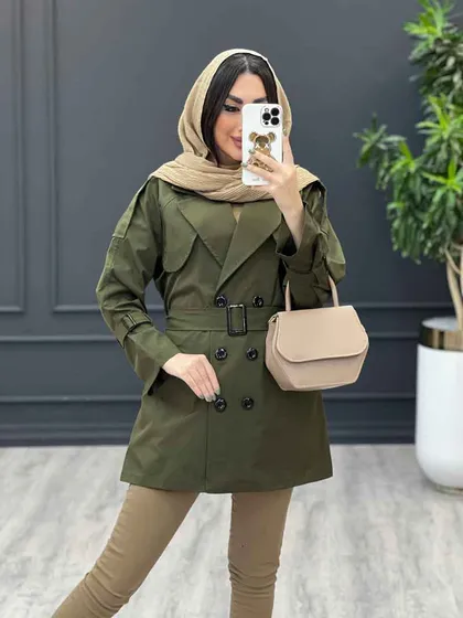 بارانی شش دکمه ژیله گرد