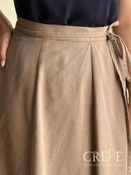 دامن ترک لینن گره‌ای