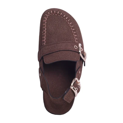 صندل زنانه جلو بسته استرادیواریوس_قهوه ای کد 3649