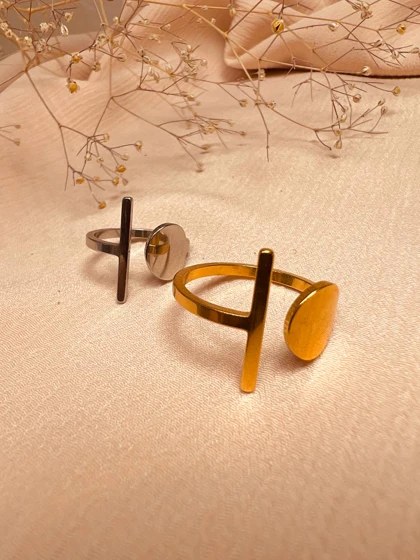 انگشتر دایره خط استیل