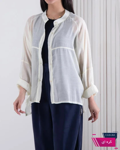 شومیز شیشه ای پری ساتن ZARA