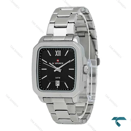 ناوی فورس مردانه NF9239 سیلور صفحه مشکی NaviForce-7749-G