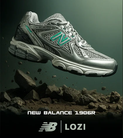 کفش کتانی طوسی خاکستری New Balance 1906R