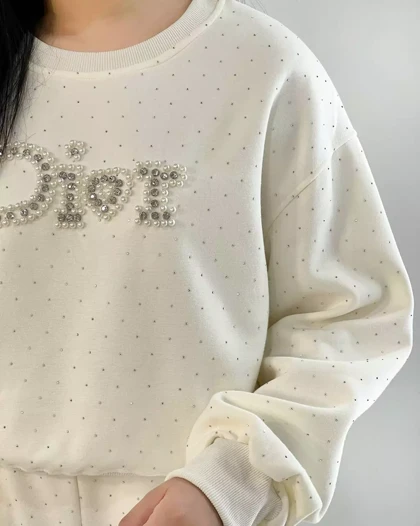 ست دورس و شلوار نگین کوب کد 5314