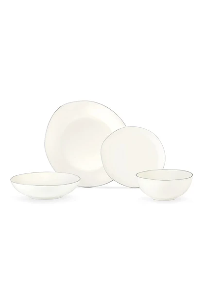 سرویس غذاخوری Madame Coco مدل Alette Bone China - نقره‌ای