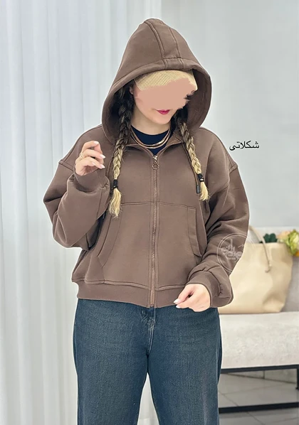 سویشرت پاستیلی کلاهدار